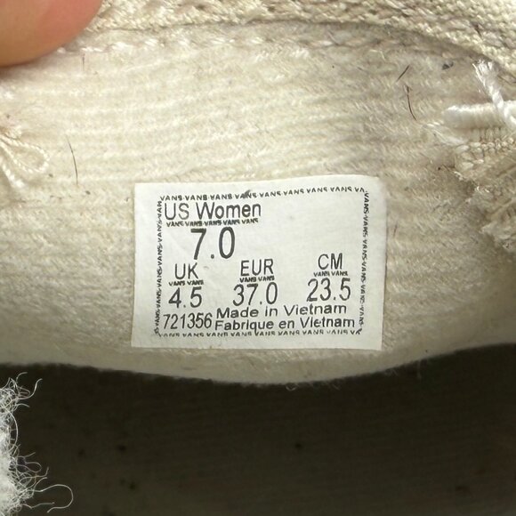 Vans Slip On Shoe Womens Size 7 Tans Suede Shearling Cuff Athletic Skate Sneaker - Picture 11 of 11